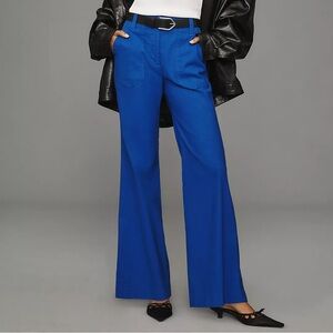 Black Wide Leg Pants Flare Maeve Anthropologie Size 16 READ DESCRIPTION